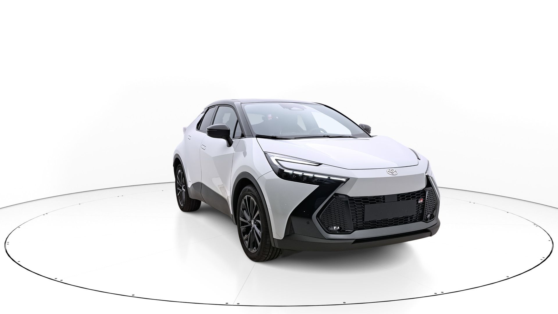 Toyota C-HR Widok auta przedni prawy bok kąt 320 stopni